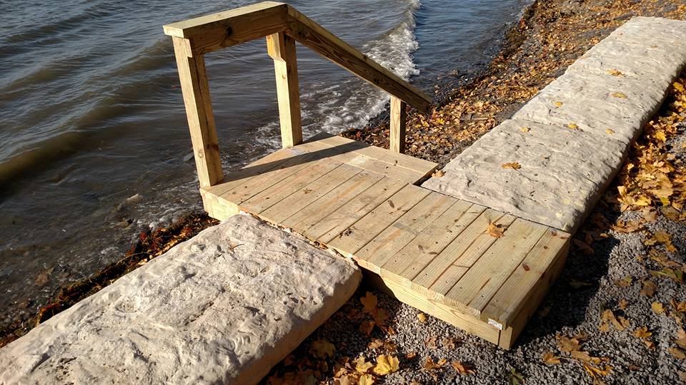 A dock construction project